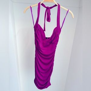 Windsor Total Knockout Halter Mini Dress